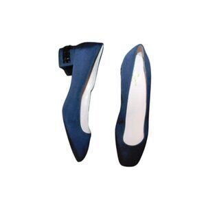 Kate Spade Size 8.5 B Navy Blue Dressy Jeweled Heels Shoes New